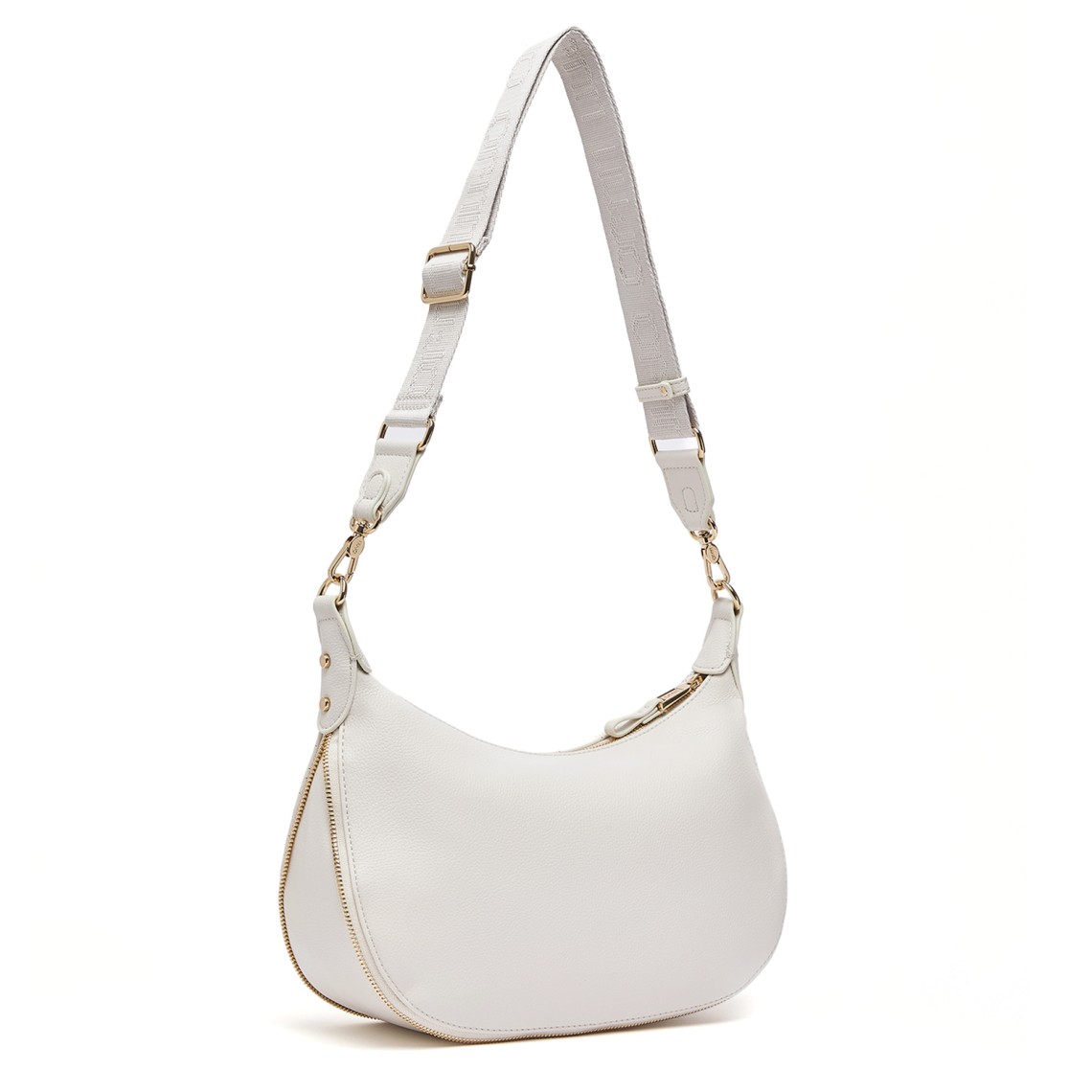 Borsa hobo media con logo monogram Liu Jo