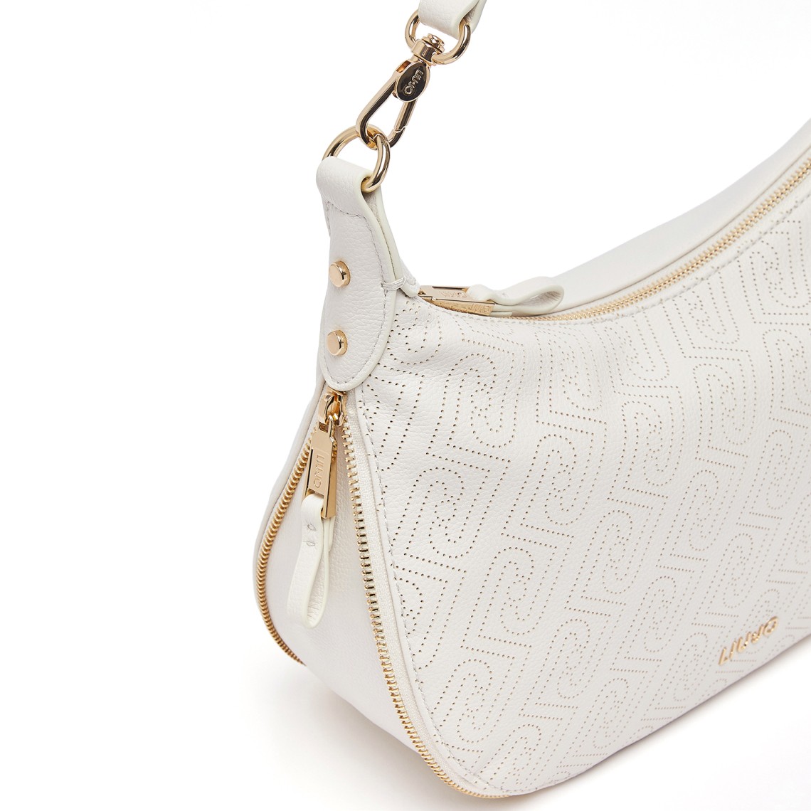 Borsa hobo media con logo monogram Liu Jo