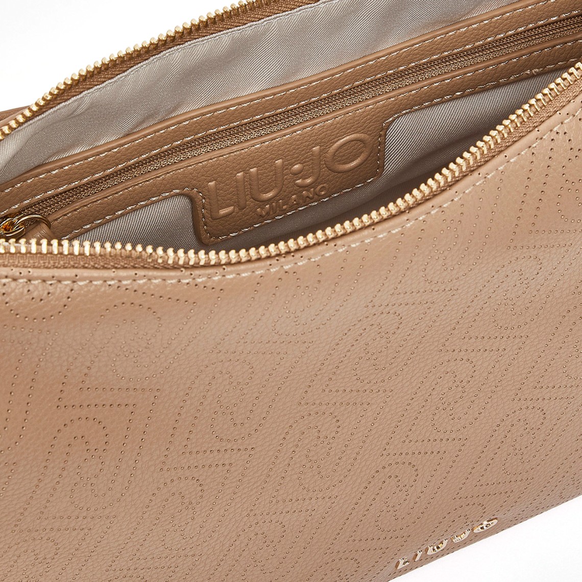 Borsa hobo media con logo monogram Liu Jo