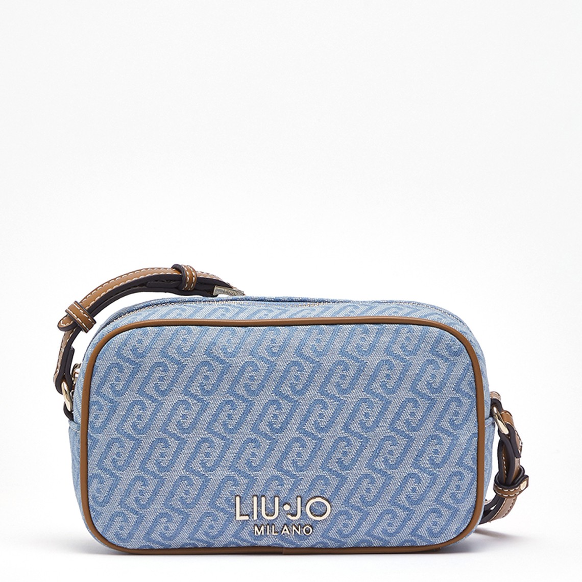 Borsa a tracolla piccola in denim jacquard Liu Jo