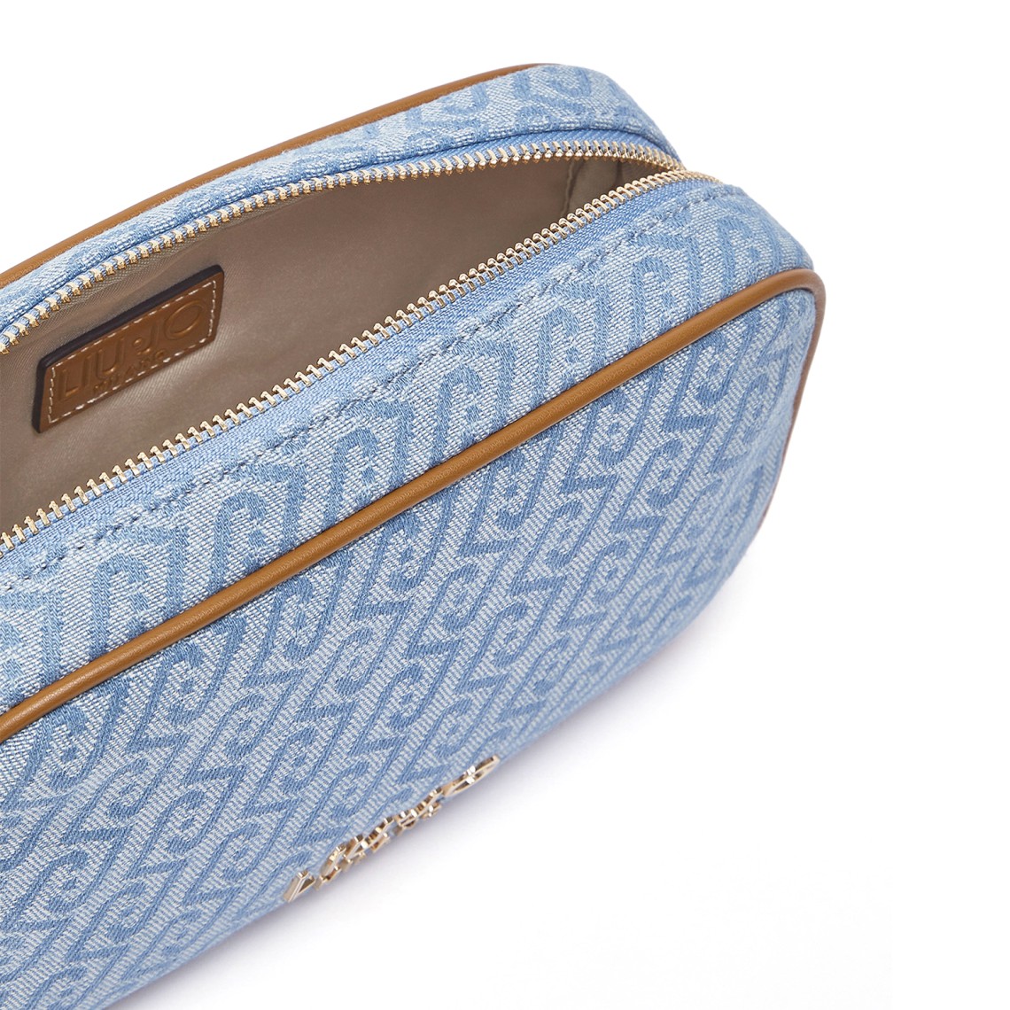Borsa a tracolla piccola in denim jacquard Liu Jo