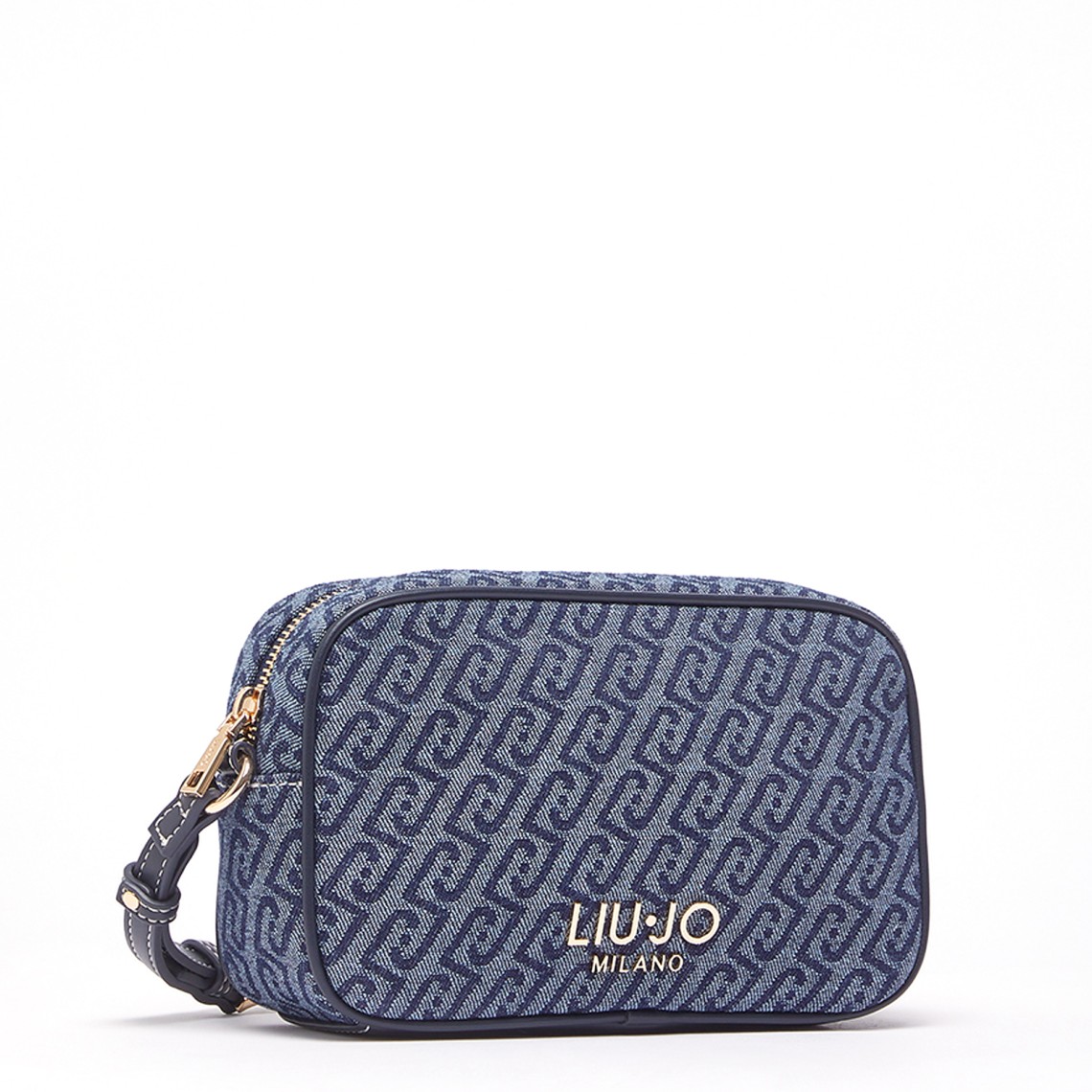 Borsa a tracolla piccola in denim jacquard Liu Jo