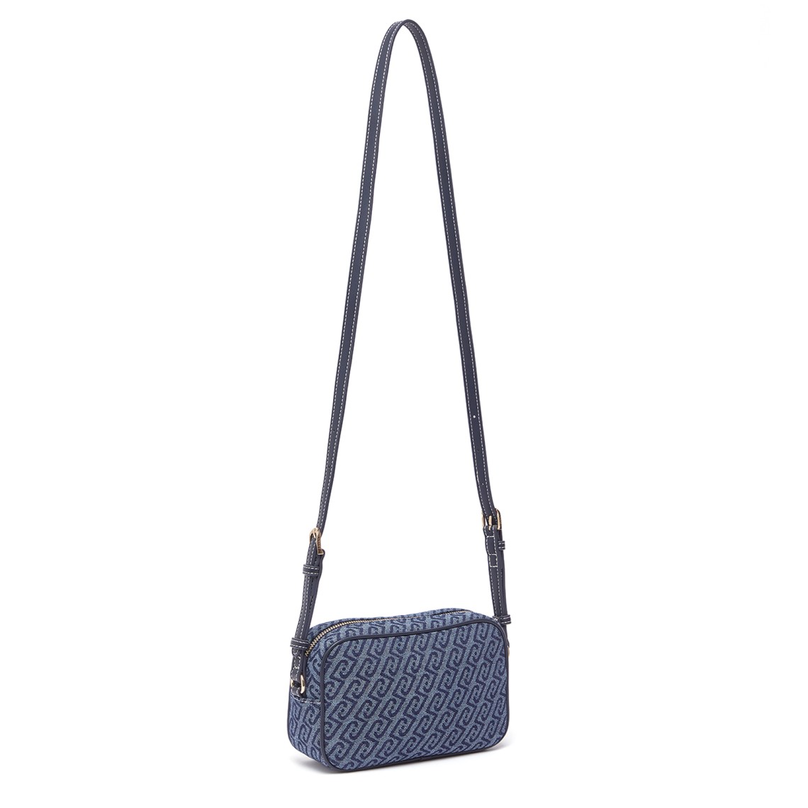 Borsa a tracolla piccola in denim jacquard Liu Jo