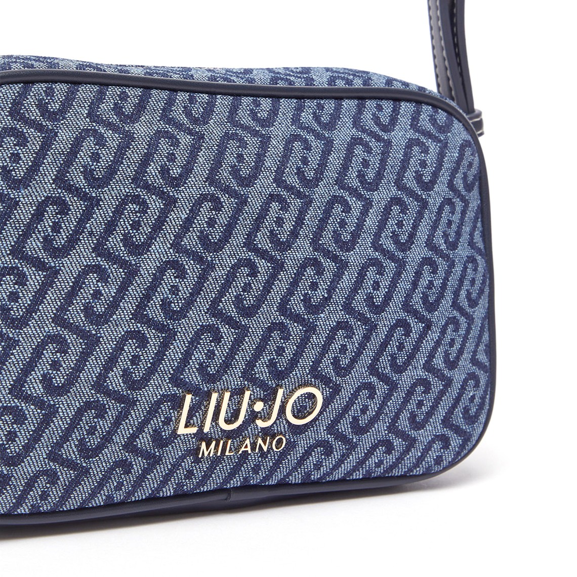 Borsa a tracolla piccola in denim jacquard Liu Jo