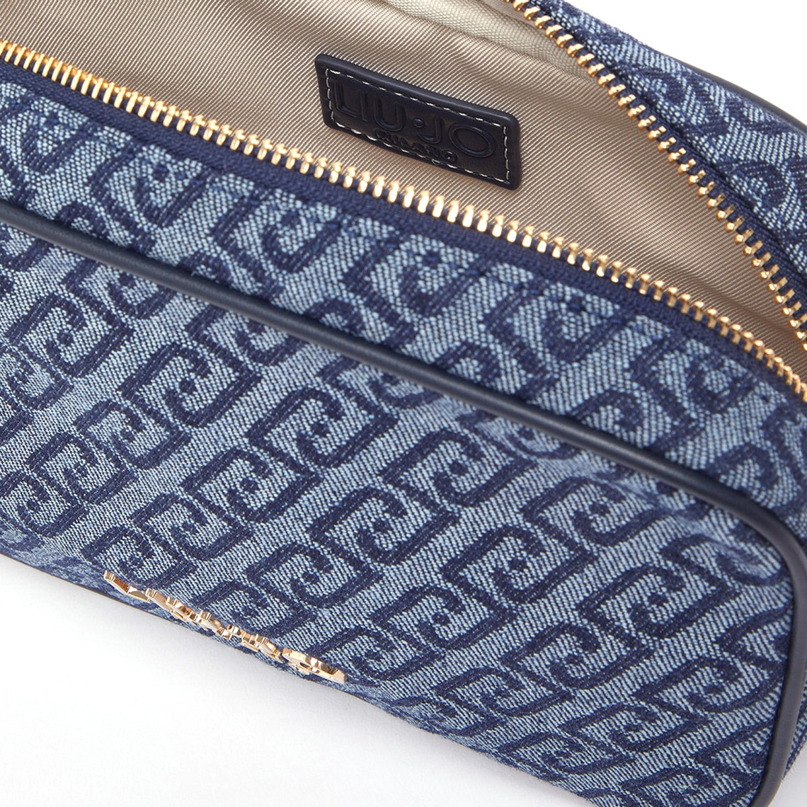 Borsa a tracolla piccola in denim jacquard Liu Jo