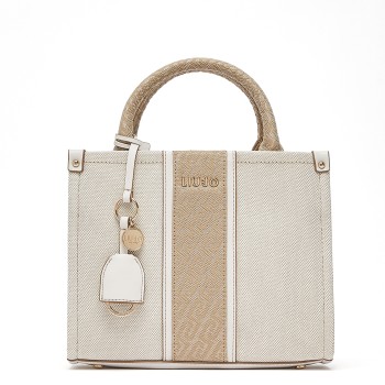 Borsa a mano con inserto jacquard Liu Jo