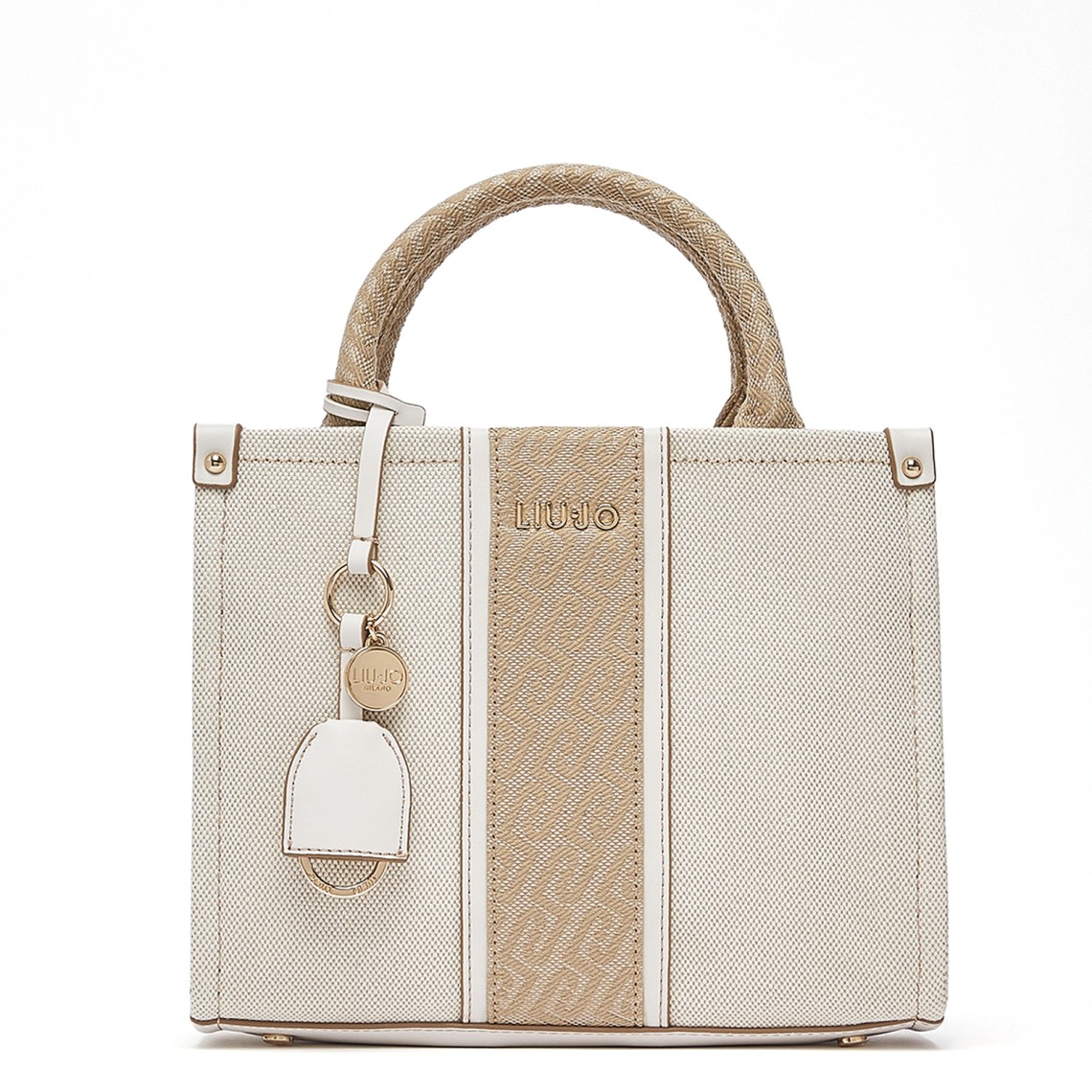Borsa a mano con inserto jacquard Liu Jo