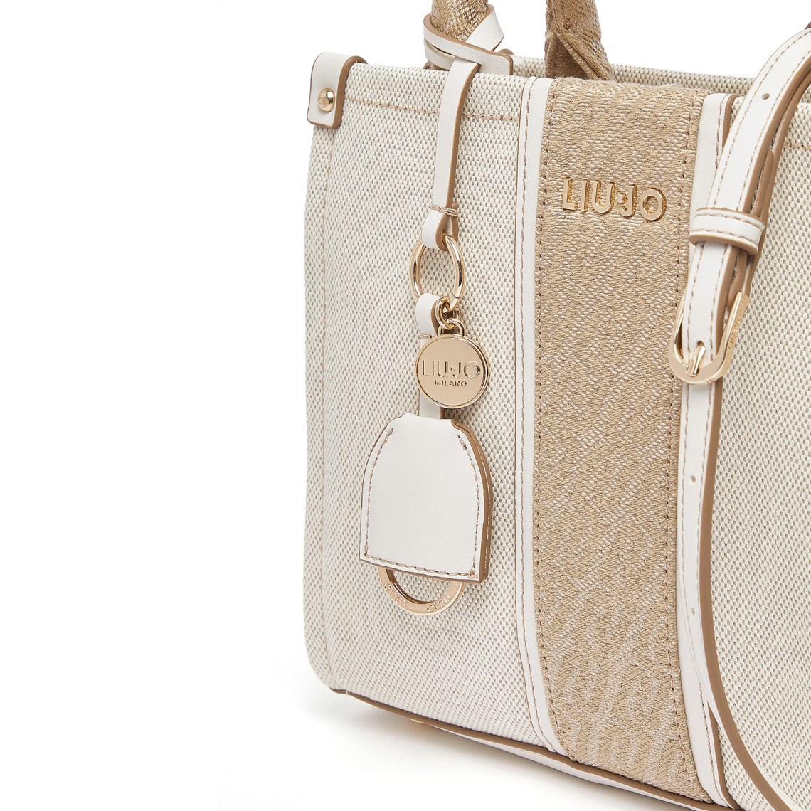 Borsa a mano con inserto jacquard Liu Jo