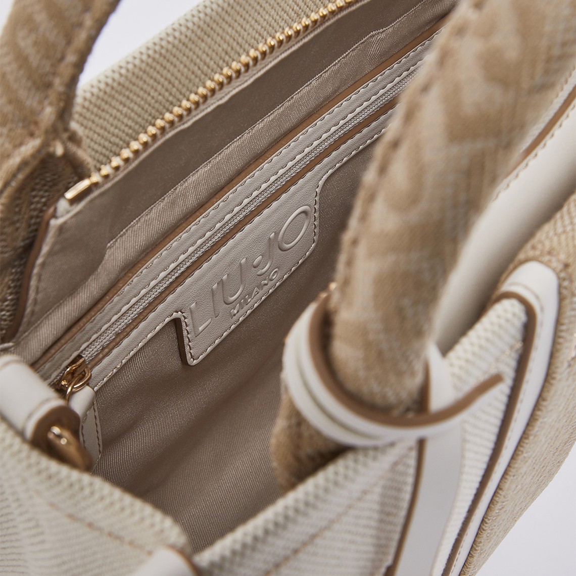 Borsa a mano con inserto jacquard Liu Jo