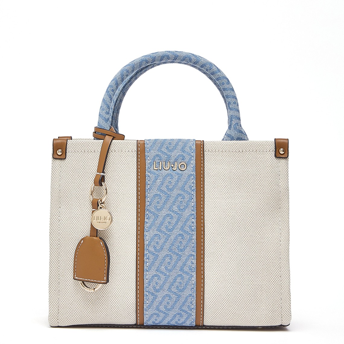 Borsa a mano con inserto jacquard Liu Jo