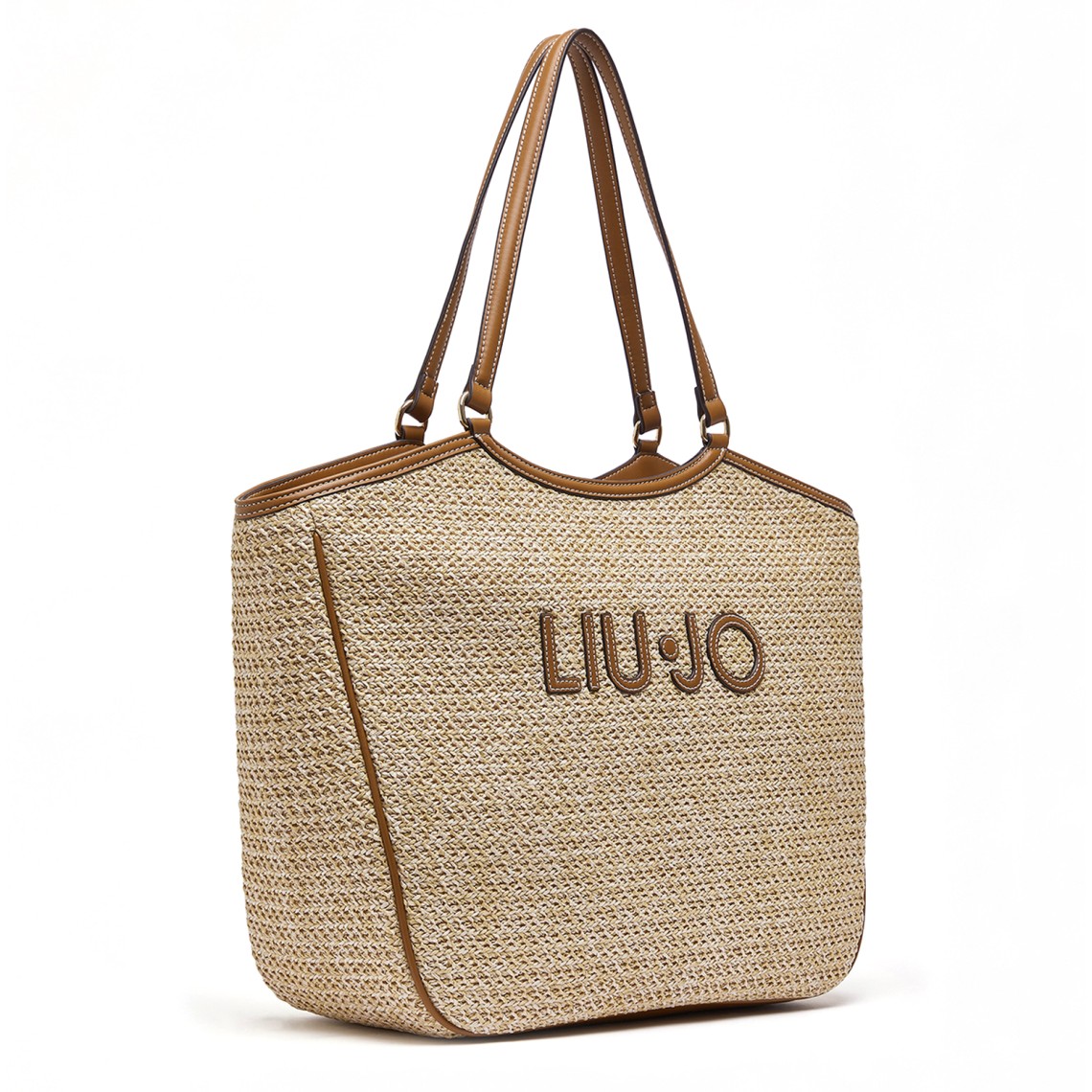Borsa tote grande in rafia Liu Jo