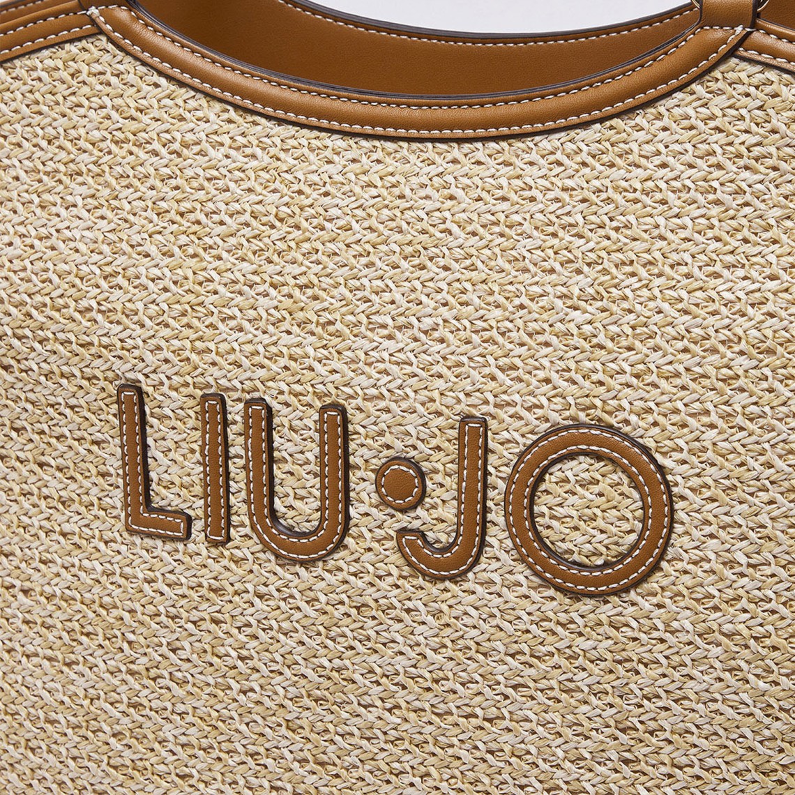 Borsa tote grande in rafia Liu Jo