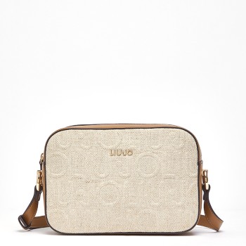 Borsa a tracolla media in juta Liu Jo