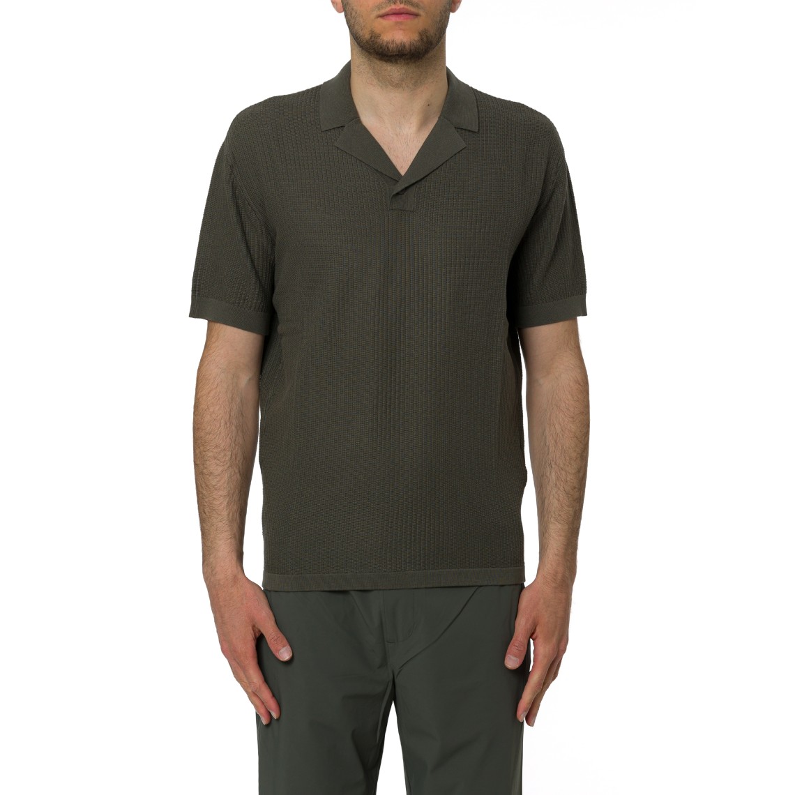 Polo in maglia con collo revers Armani Exchange