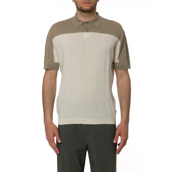 Polo in maglia di lino e cotone Armani Exchange