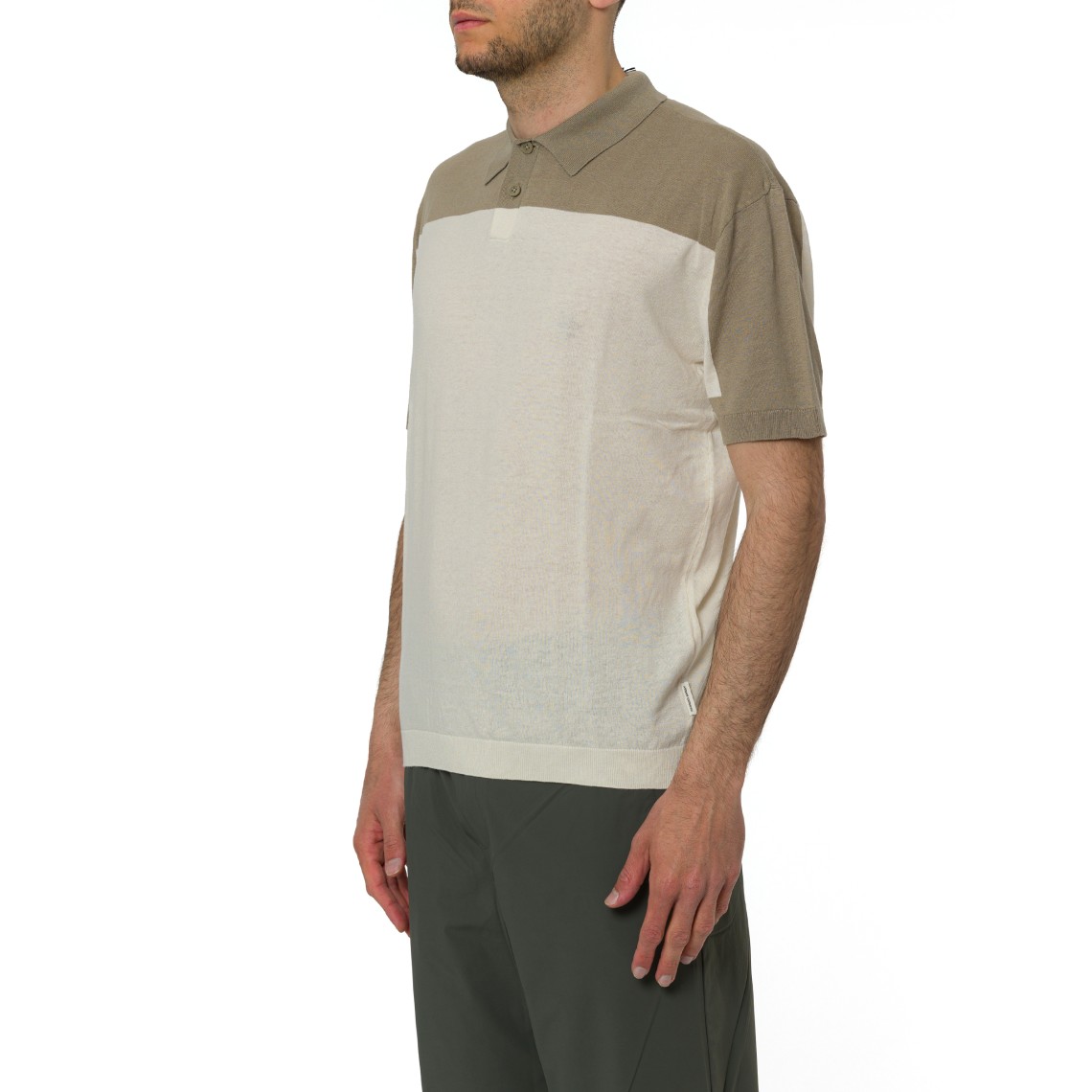 Polo in maglia di lino e cotone Armani Exchange