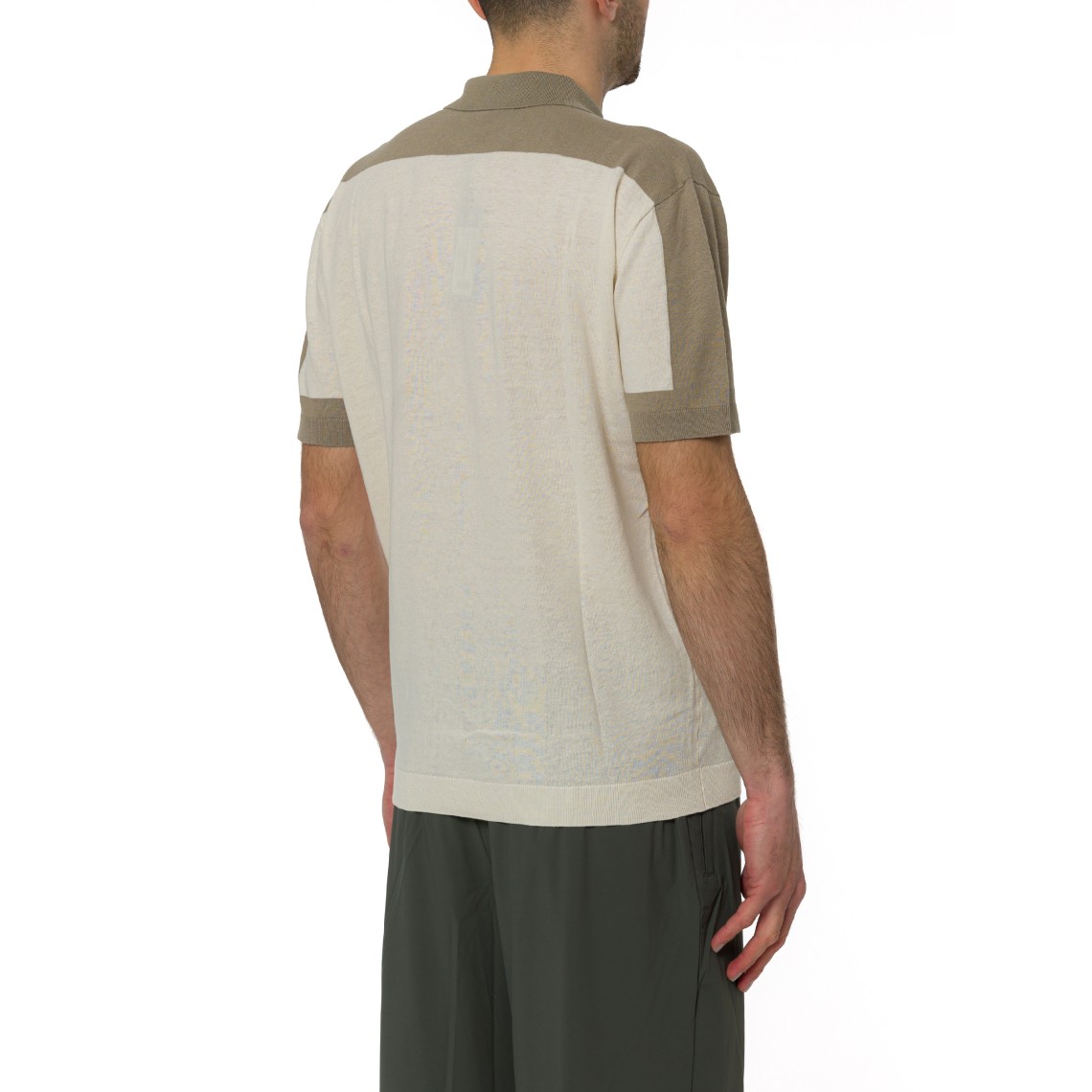 Polo in maglia di lino e cotone Armani Exchange