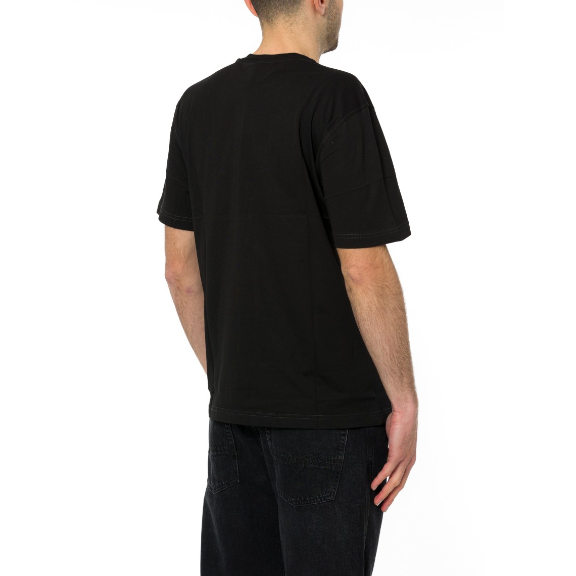 T-shirt con logo sbiadito Diesel