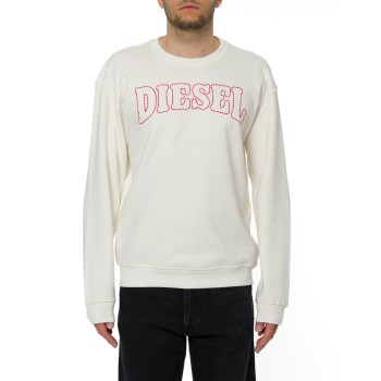 Felpa girocollo con logo Diesel