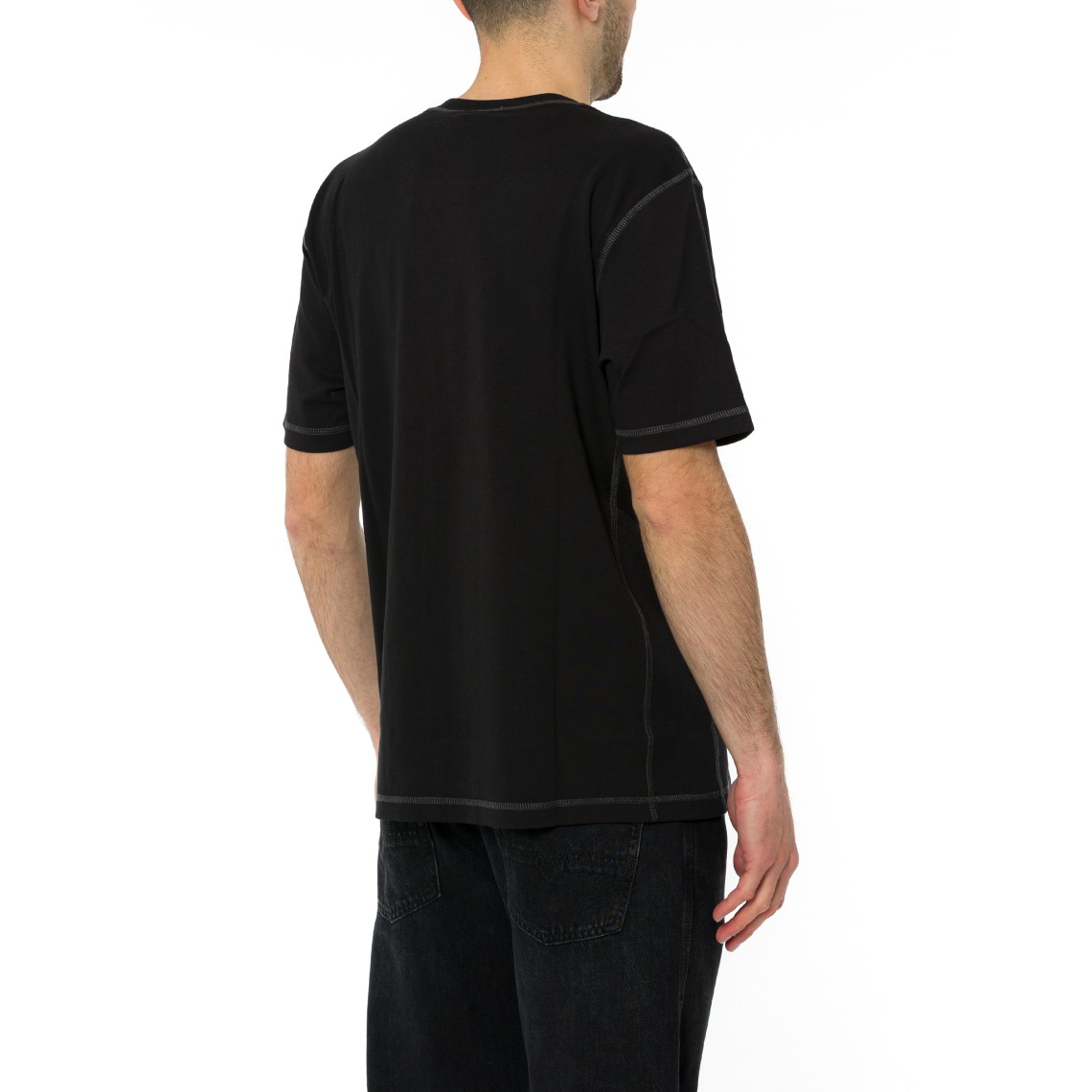 T-shirt Diesel regular con girocollo e oval D