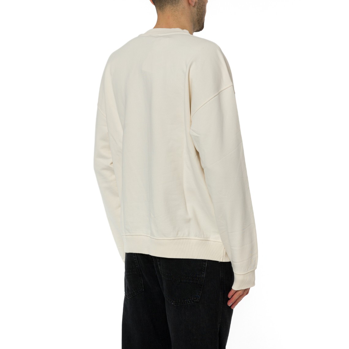 Felpa girocollo relaxed fit con oval D Diesel