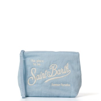 Pochette Aline soft in lino Mc2 Saint Barth