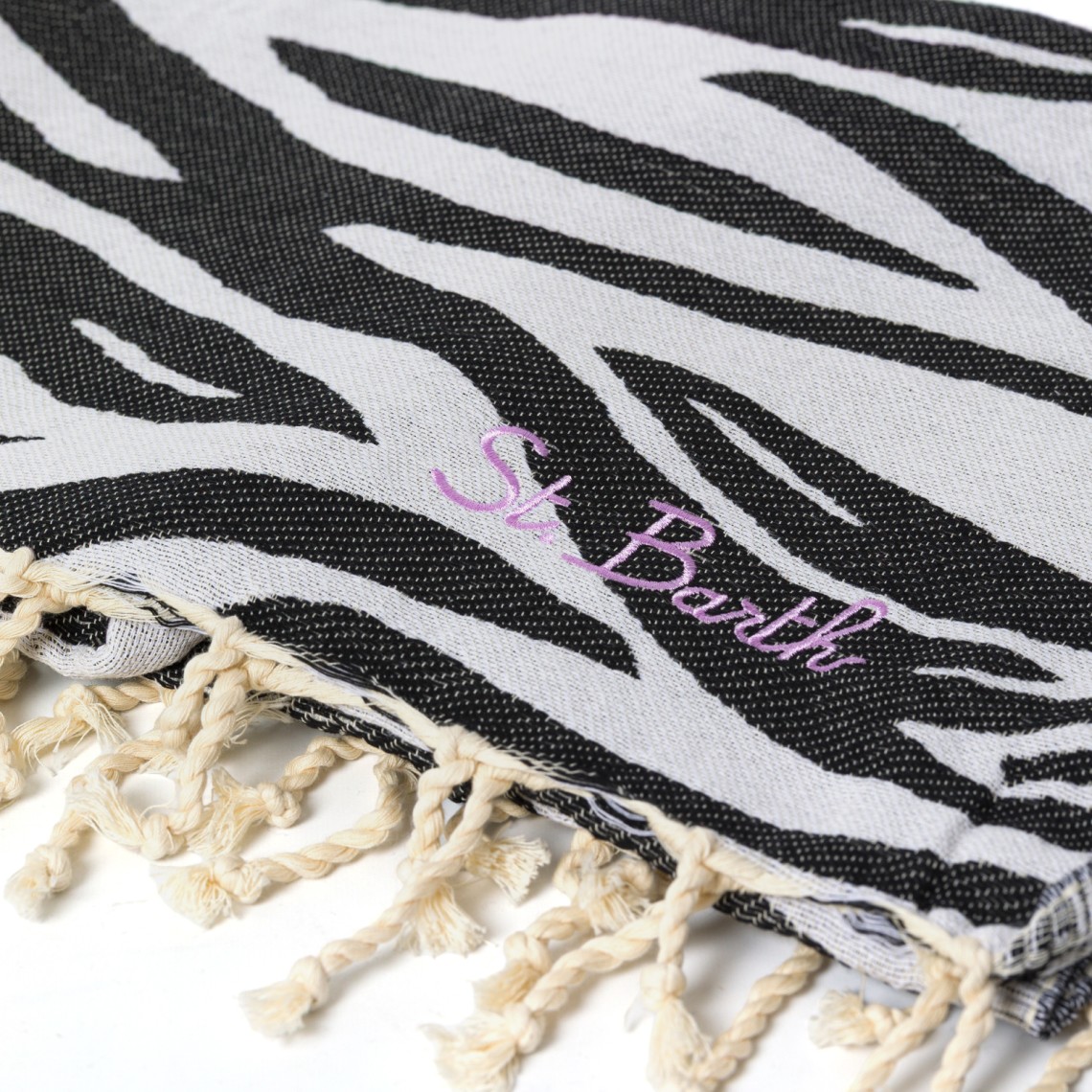 Telo mare Foutas in cotone jacquard Mc2 Saint Barth