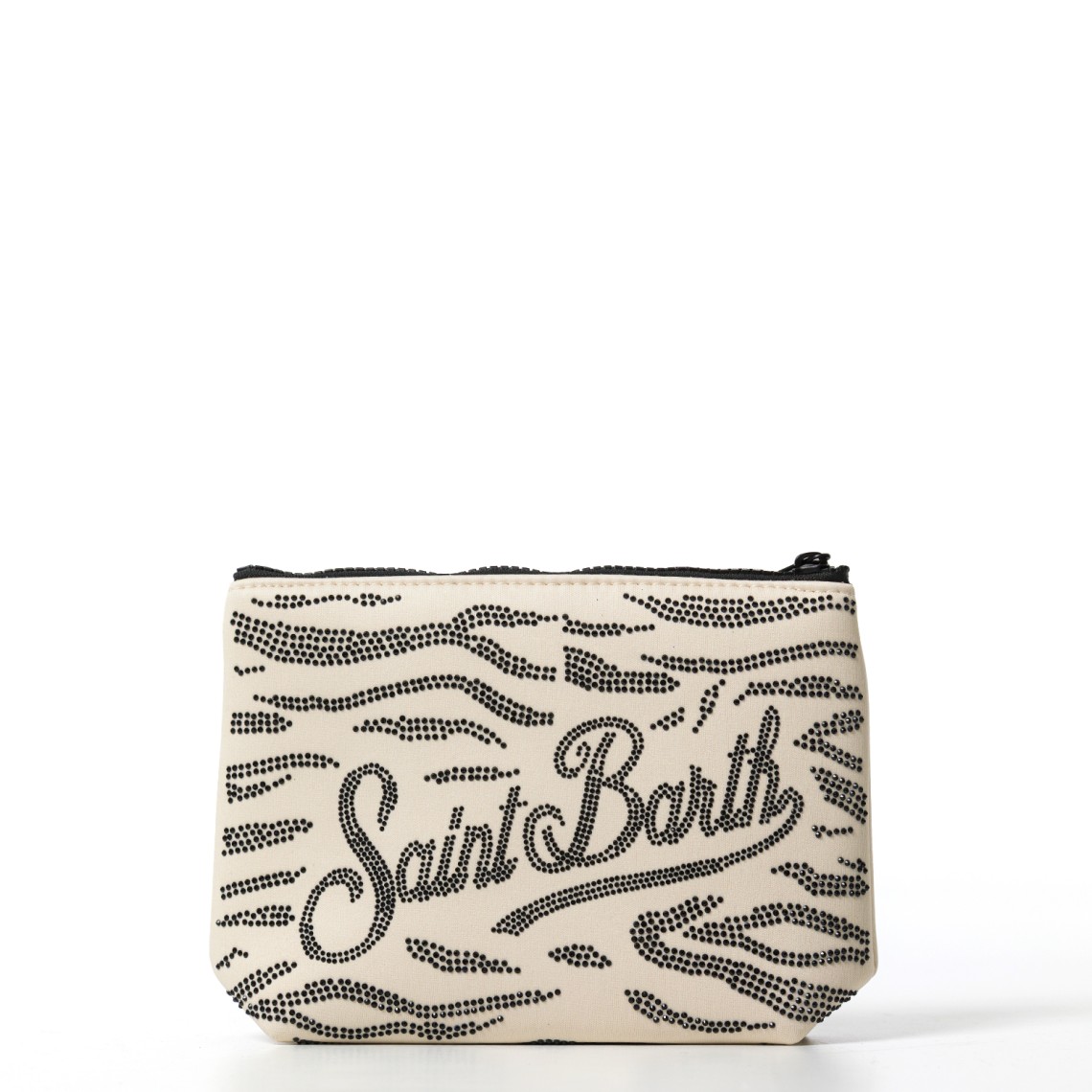 Pochette Aline in scuba con stampa zebrata Mc2 Saint Barth