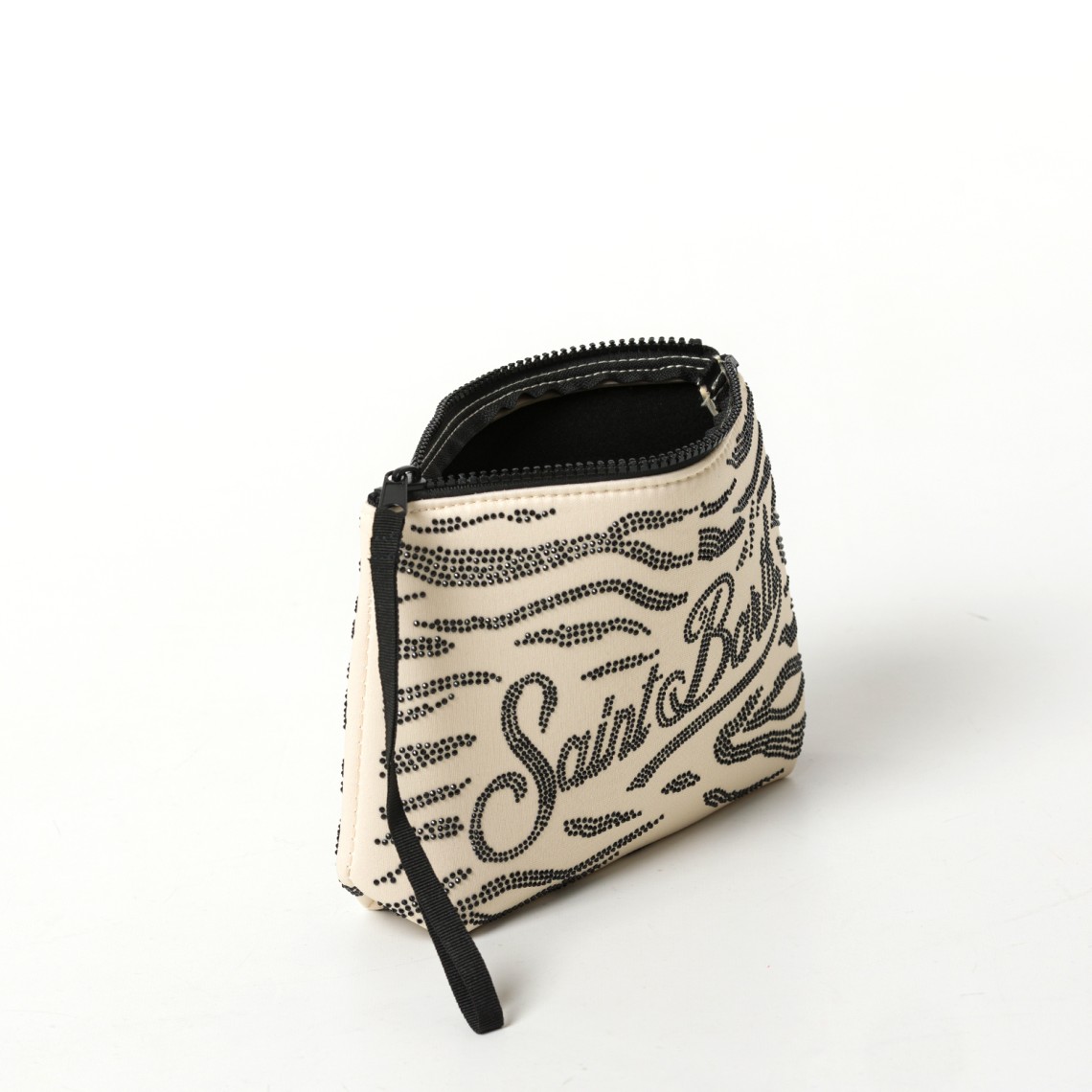 Pochette Aline in scuba con stampa zebrata Mc2 Saint Barth
