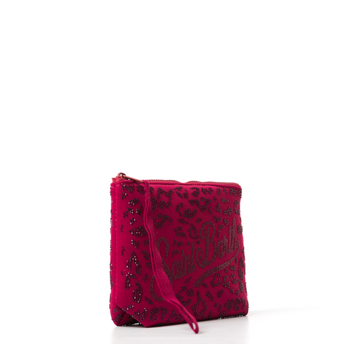 Pochette Aline in scuba con stampa leopardata Mc2 Saint Barth