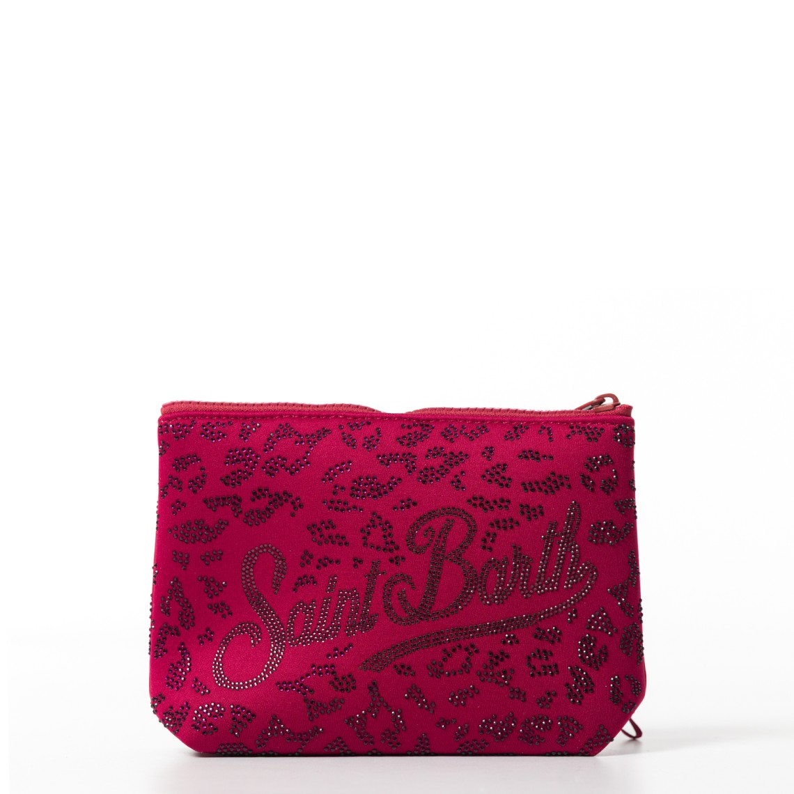 Pochette Aline in scuba con stampa leopardata Mc2 Saint Barth