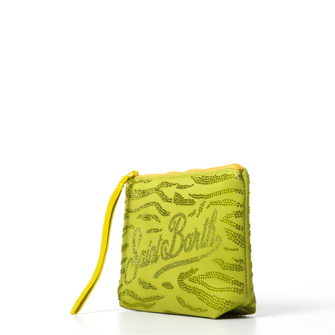 Pochette Aline in scuba con stampa leopardata Mc2 Saint Barth
