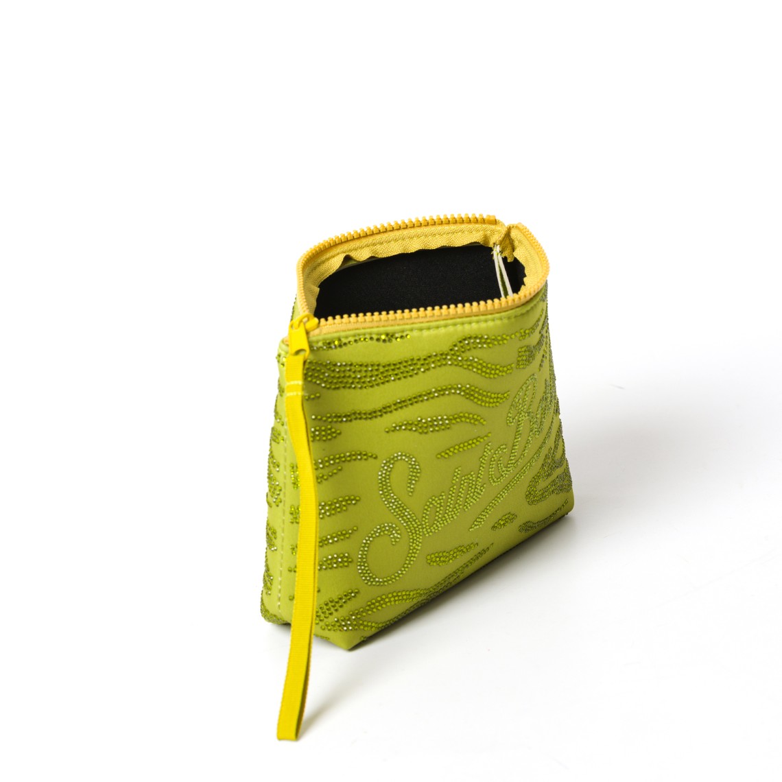 Pochette Aline in scuba con stampa leopardata Mc2 Saint Barth