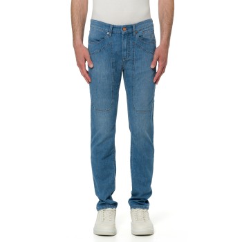 Jeans cinque tasche John Jeckerson con toppe