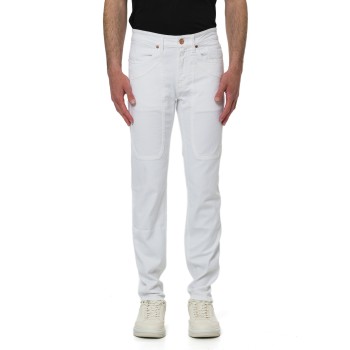Jeans cinque tasche John Jeckerson con toppe
