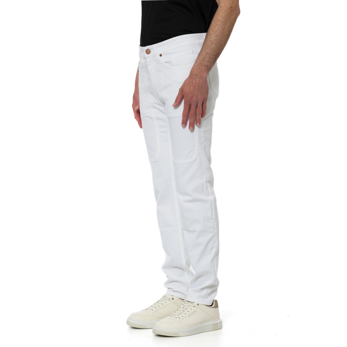 Jeans cinque tasche John Jeckerson con toppe