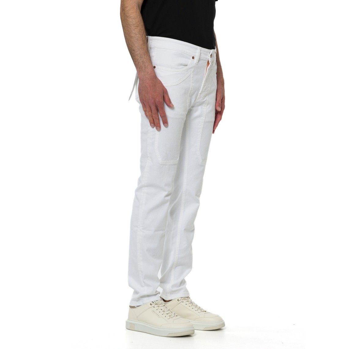Jeans cinque tasche John Jeckerson con toppe