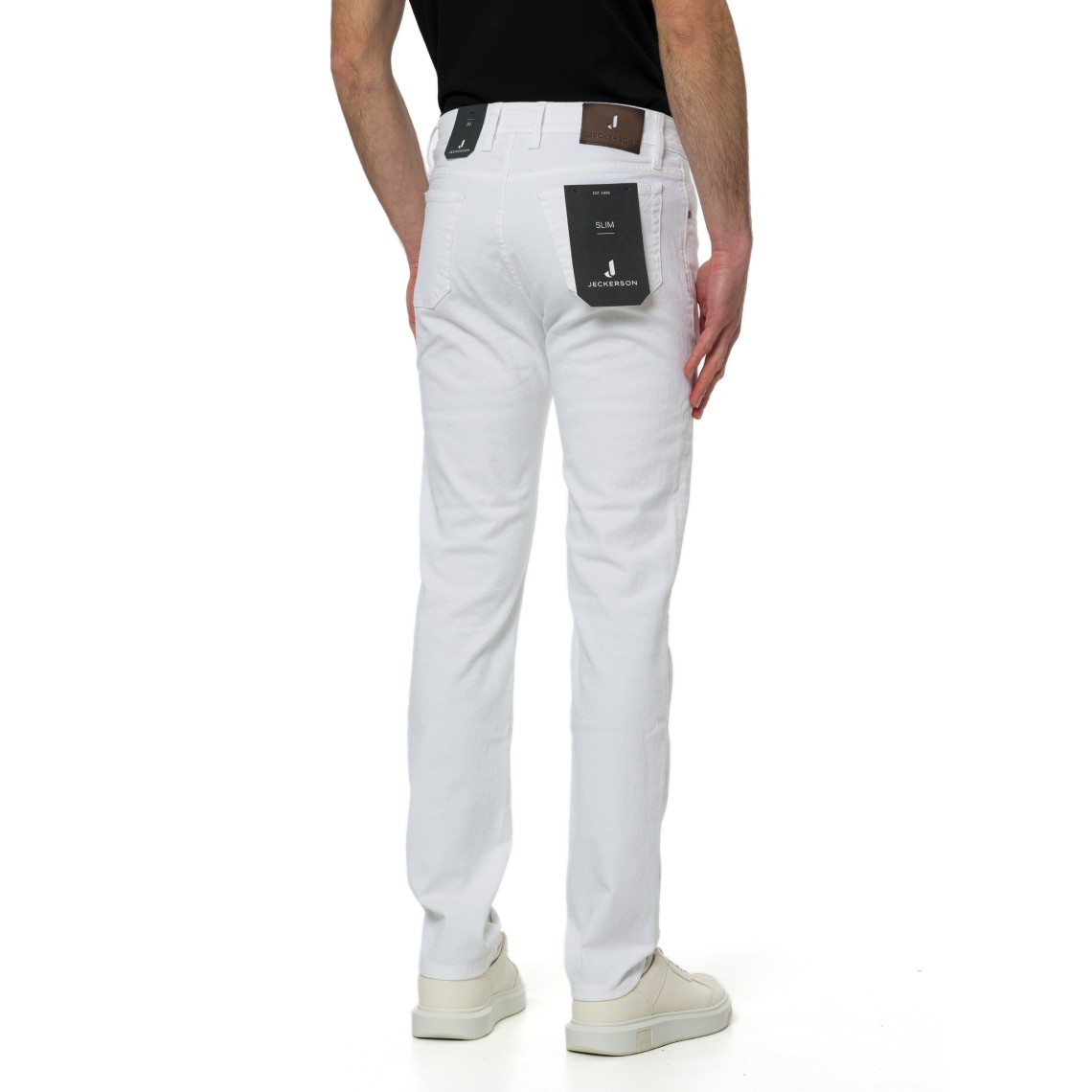 Jeans cinque tasche John Jeckerson con toppe