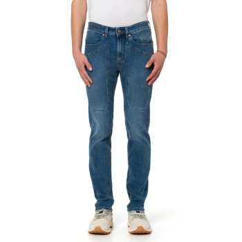 Jeans cinque tasche John Jeckerson con toppe