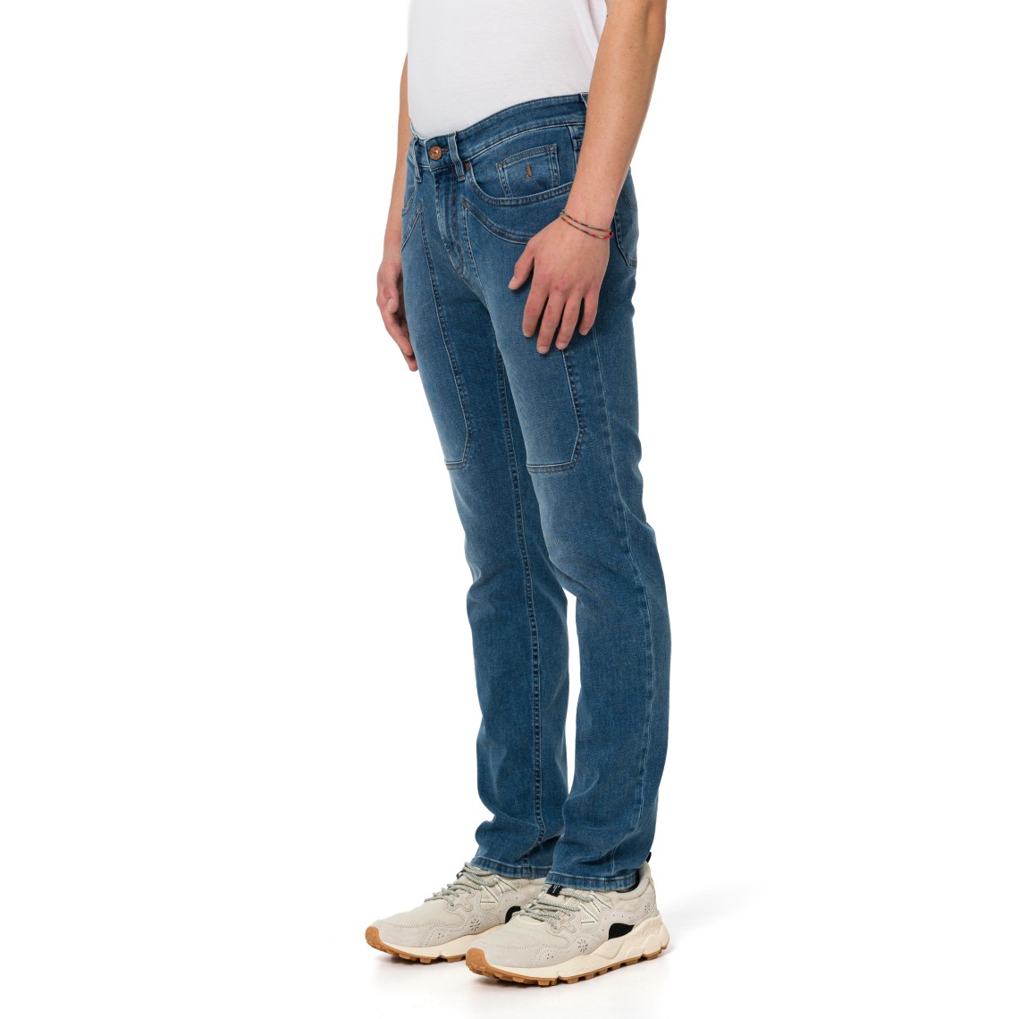 Jeans cinque tasche John Jeckerson con toppe