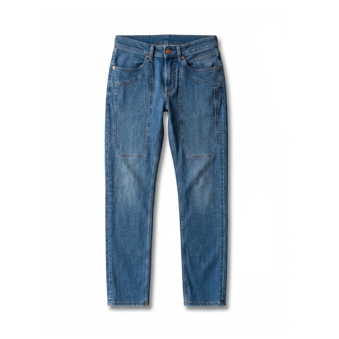 Jeans cinque tasche John Jeckerson con toppe