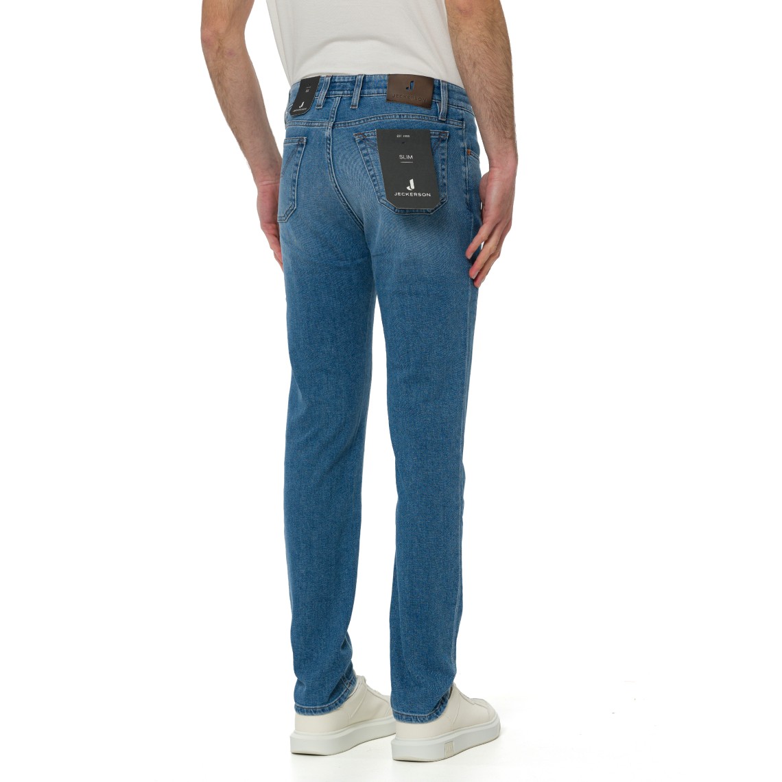 Jeans cinque tasche John Jeckerson con toppe