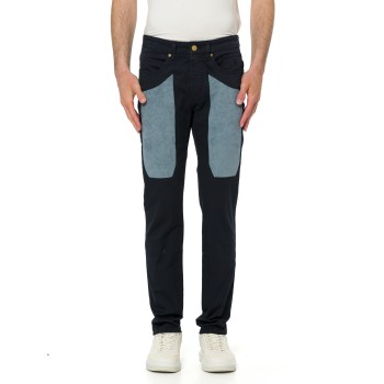 Jeans John Jeckerson con toppe in alcantara