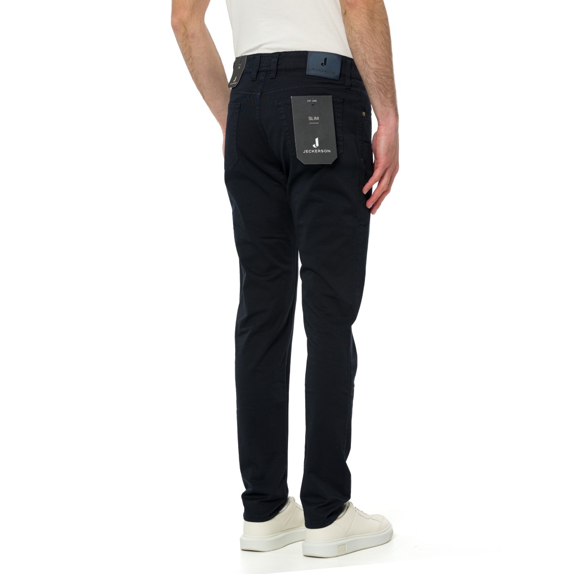 Jeans John Jeckerson con toppe in alcantara