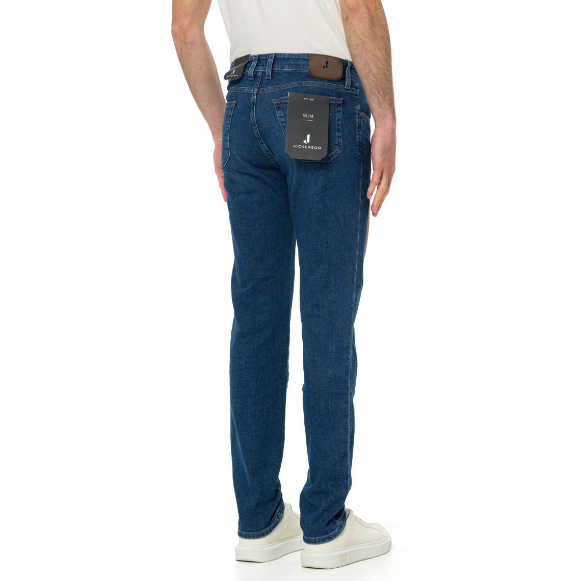 Jeans John Jeckerson con toppe in alcantara