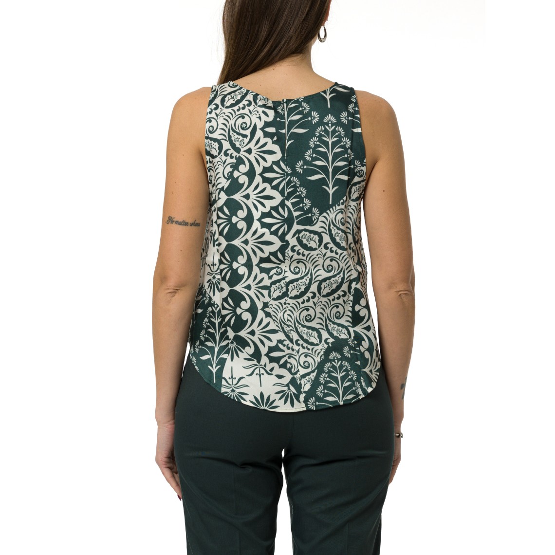Top svasato in twill Emme Marella