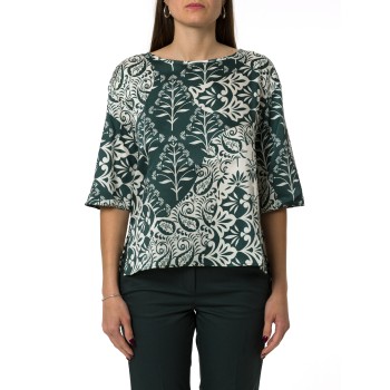 Blusa in twill stampato Emme Marella