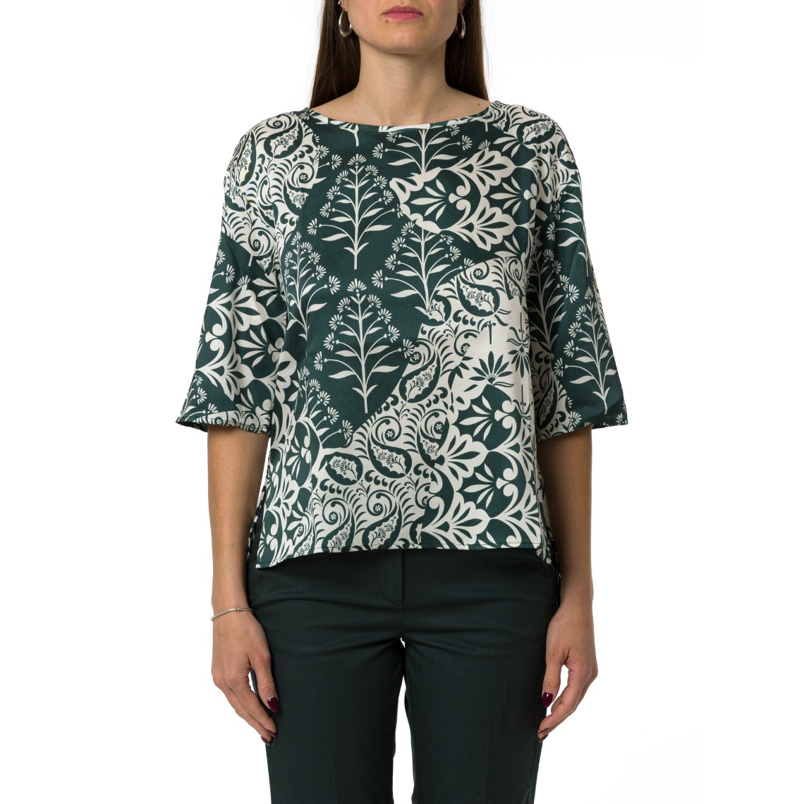 Blusa in twill stampato Emme Marella