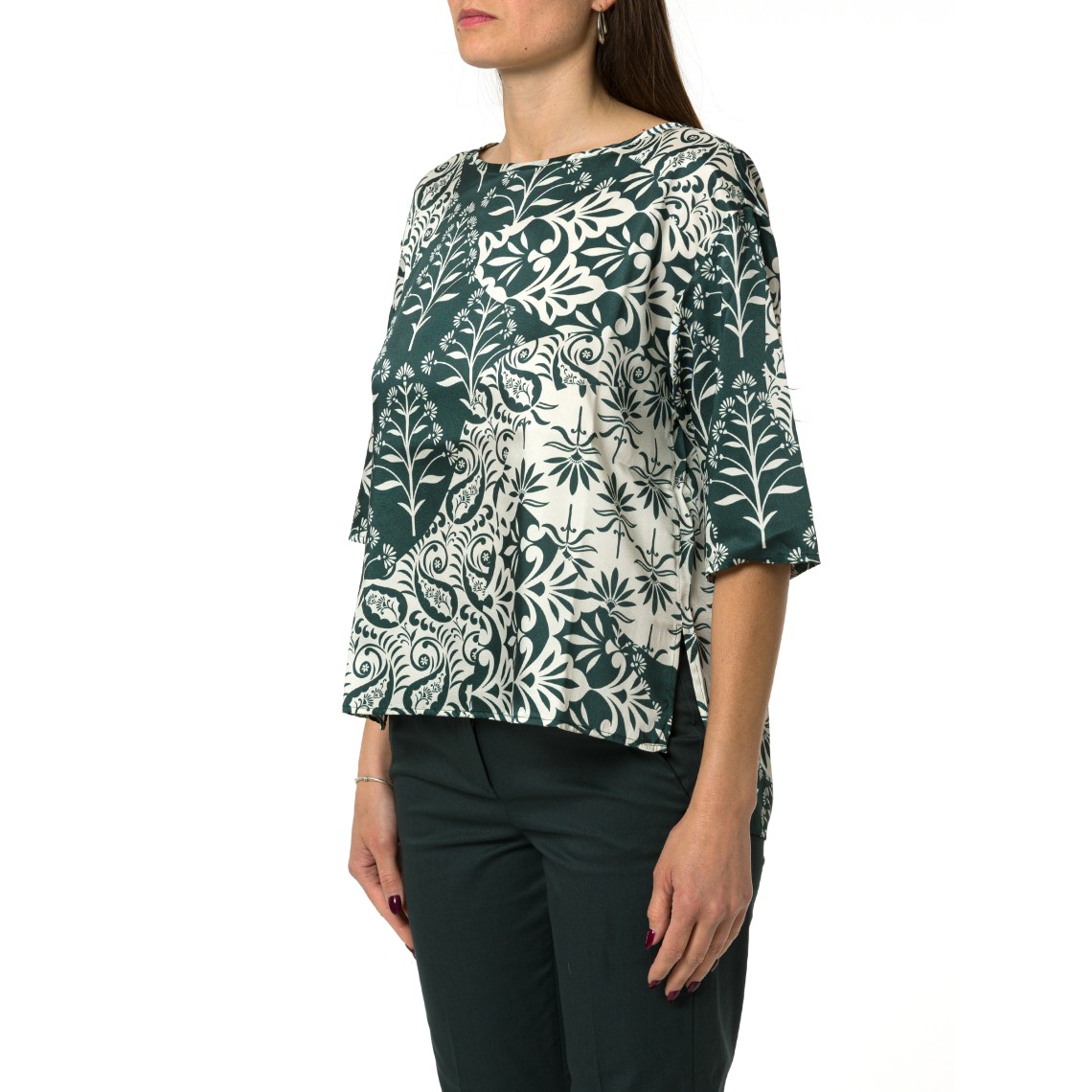 Blusa in twill stampato Emme Marella