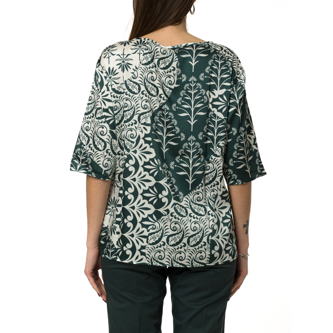 Blusa in twill stampato Emme Marella